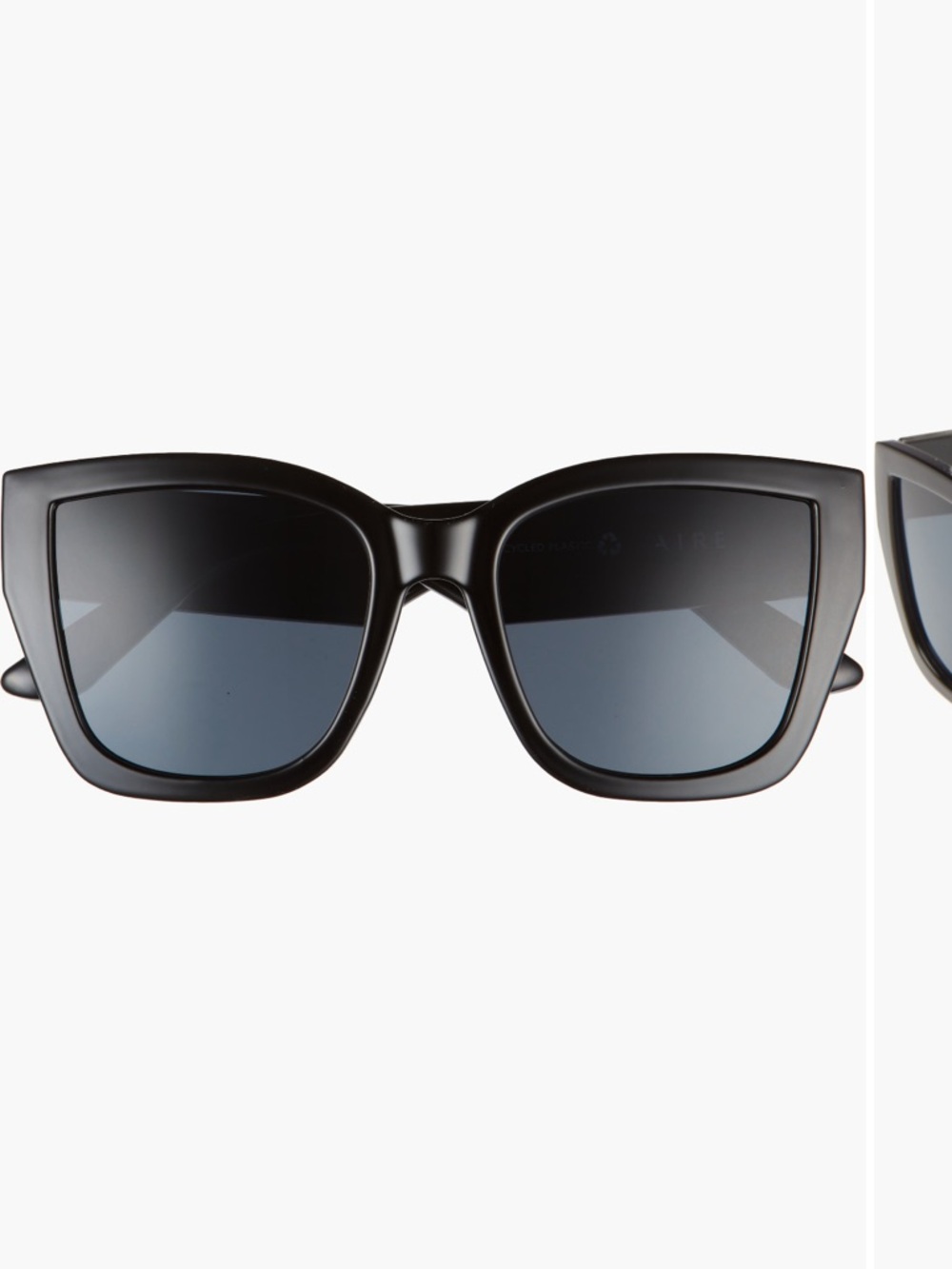 AIRE Haedus 53mm Gradient Sunglasses Black / Smoke Mono